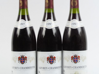 Vente aux enchères 3 BOUTEILLES GEVREY CHAMBERTIN DUPONT TISSERANDOT - 1997