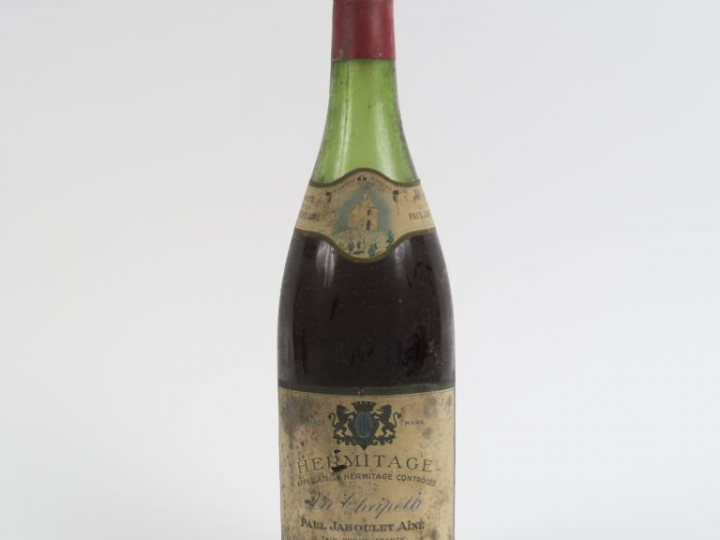 1 BOUTEILLE HERMITAGE 'LA CHAPELLE' PAUL JABOULET AÎNÉ - 1945 - 7,5 CM