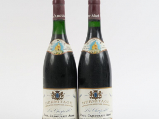 Vente aux enchères 2 BOUTEILLES HERMITAGE 'LA CHAPELLE' PAUL JABOULET AÎNÉ - 1986 - 1 à 3