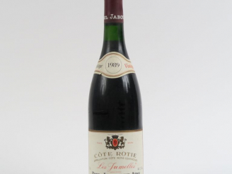 Vente aux enchères 1 BOUTEILLE CÔTE ROTIE 'LES JUMELLES' PAUL JABOULET AÎNÉ - 1989