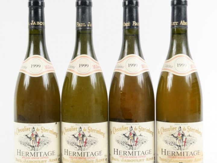 4 BOUTEILLES HERMITAGE BLANC 'LE CHEVALIER DE STERIMBERG' PAUL JABOULE