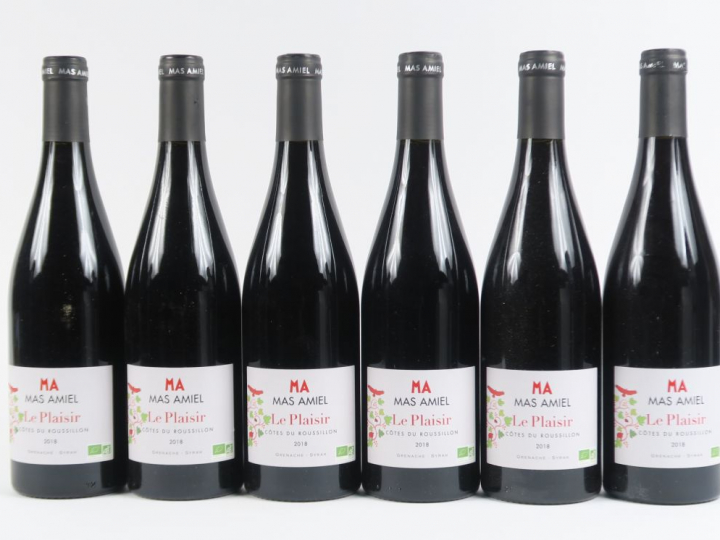 6 BOUTEILLES MAS AMIEL 'LE PLAISIR' CÔTES DU ROUSSILLON - 2018
