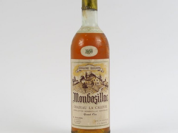 1 BOUTEILLE CHÂTEAU LA CALEVIE MONBAZILLAC - 1959 - BG