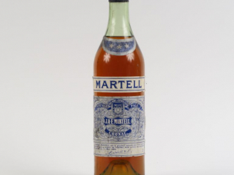 Vente aux enchères 1 VIEILLE BOUTEILLE COGNAC MARTELL - CAPSULE ÉTAIN
