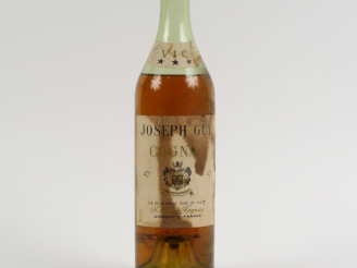 Vente aux enchères 1 VIEILLE BOUTEILLE COGNAC JOSEPH GUY - ET