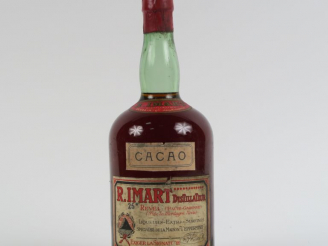 Vente aux enchères 1 VIEILLE BOUTEILLE LIQUEUR CACAO R. IMART 25° - CAPSULE ÉTAIN