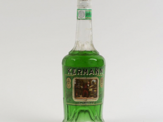 Vente aux enchères 1 VIEILLE BOUTEILLE LIQUEUR KERMANN VERTE CAZANOVE 43°