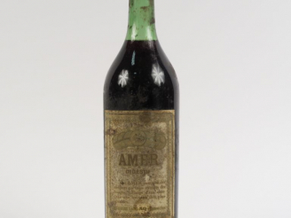Vente aux enchères 1 VIEILLE BOUTEILLE LIQUEUR AMER DISTILLERIE SAINT JEAN - CAPSULE ABIM