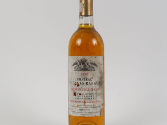 Vente aux enchères 1 BOUTEILLE CHÂTEAU SIGALAS RABAUD 1er CC SAUTERNES - 1990 - ELA