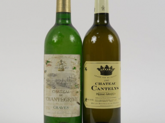 Vente aux enchères 2 BOUTEILLLES GRAVES : 1 CHÂTEAU CANTELYS 1995 LB - 1 CHÂTEAU DE CHANT