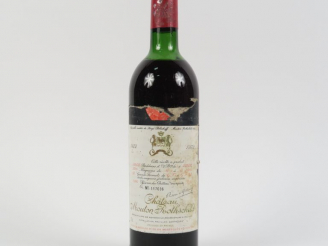 Vente aux enchères 1 BOUTEILLE CHÂTEAU MOUTON ROTHSCHILD 1er GCC PAUILLAC - 1972 - HEP/EL