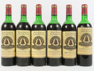 Vente aux enchères 6 BOUTEILLES CHÂTEAU L'ANGELUS GCC ST EMILION - 1977 - 2 MEP/4 MEP-BEP