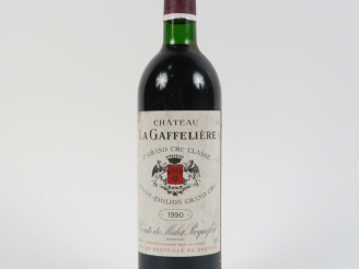 Vente aux enchères 1 BOUTEILLE CHÂTEAU LA GAFFELIERE GCC ST EMILION - 1990 - BG