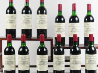 Vente aux enchères 12 BOUTEILLES CHÂTEAU HAUT MARBUZET ST ESTEPHE - 1995 - CBO - 1 BG/2 L