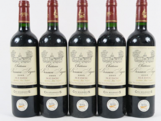 Vente aux enchères 5 BOUTEILLES CHÂTEAU BESSAN SEGUR MEDOC - 2005