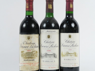 Vente aux enchères 3 BOUTEILLES CHÂTEAU PRIEURE LICHINE GCC MARGAUX - 1 de 1983 ET SCOTCH