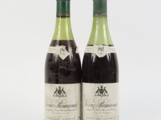 Vente aux enchères 2 BOUTEILLES VOSNE ROMANÉE DOMINIQUE LAURENT - 1947 - 5 CM/6,5 CM