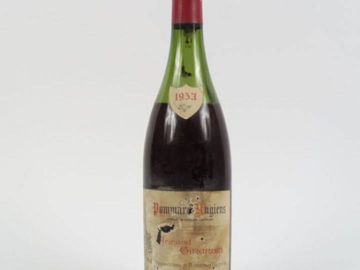 1 BOUTEILLE POMMARD 'RUGIENS' ARMAND GIRARDIN - 1953 - 7 CM