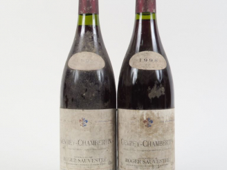 Vente aux enchères 2 BOUTEILLES GEVREY CHAMBERTIN ROGER SAUVESTRE - 1998 - EA