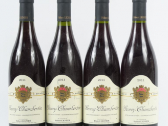 Vente aux enchères 4 BOUTEILLES GEVREY CHAMBERTIN HUBERT LIGNIER - 2011