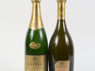 Vente aux enchères 2 BOUTEILLES CHAMPAGNE BOIZEL : 1 BRUT 2002 - 1 GRAND VINTAGE 2004