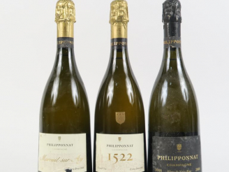 Vente aux enchères 3 BOUTEILLE CHAMPAGNE PHILIPPONNAT : 1 MAREUIL SUR AY 2006 - 1 BLANC D