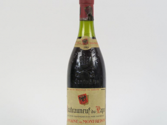 Vente aux enchères 1 BOUTEILLE CHATEAUNEUF DU PAPE DOMAINE DE MONT REDON - 1983 - 3,5 CM/
