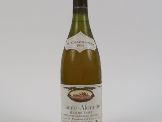 Vente aux enchères 1 BOUTEILLE HERMITAGE BLANC 'CHANTE ALOUETTE' M. CHAPOUTIER - 1991