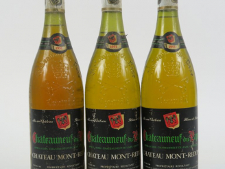 Vente aux enchères 3 BOUTEILLES CHATEAUNEUF DU PAPE BLANC CHÂTEAU MONT REDON 1991 - 1 à 4