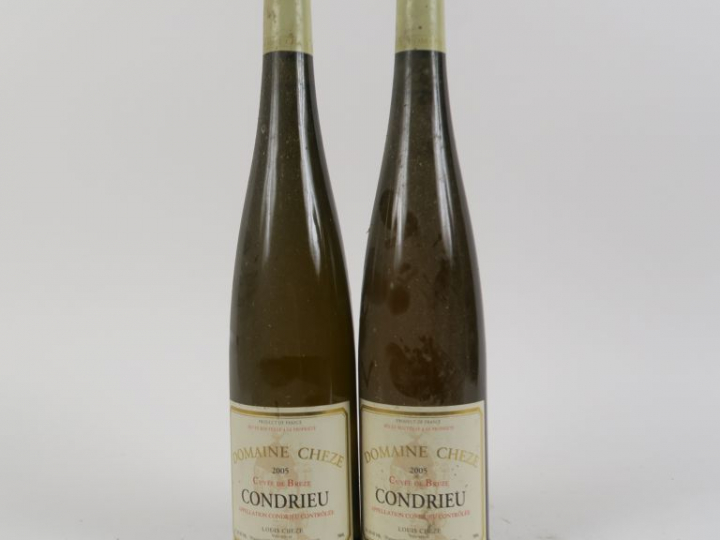 2 BOUTEILLES CONDRIEU 'CUVÉE DE BREZE' DOMAINE CHEZE - 2005