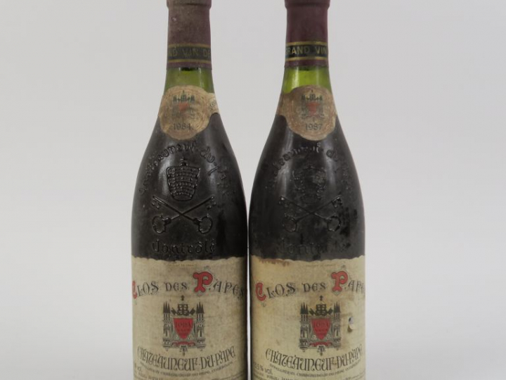 2 BOUTEILLES CHATEAUNEUF DU PAPE 'CLOS DES PAPES' PAUL AVRIL : 1 de 19