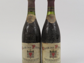 Vente aux enchères 2 BOUTEILLES CHATEAUNEUF DU PAPE 'CLOS DES PAPES' PAUL AVRIL : 1 de 19