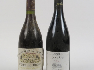 Vente aux enchères 2 BOUTEILLES CÔTES DU RHÔNE 'LES GARRIGUES' DOMAINE DE LA JANASSE : 1 