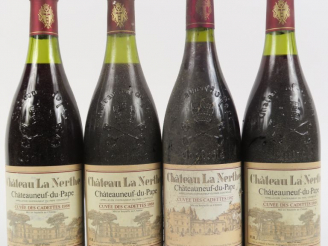 Vente aux enchères 4 BOUTEILLES CHATEAUNEUF DU PAPE CHÂTEAU LA NERTHE 'CUVÉE DES CADETTES