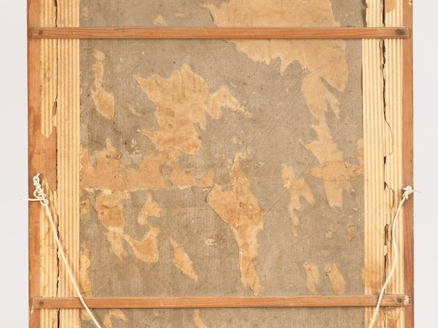 Emmy LEUZE-HIRSCHFELD. "Portrait de femme au collier de perles". Paste