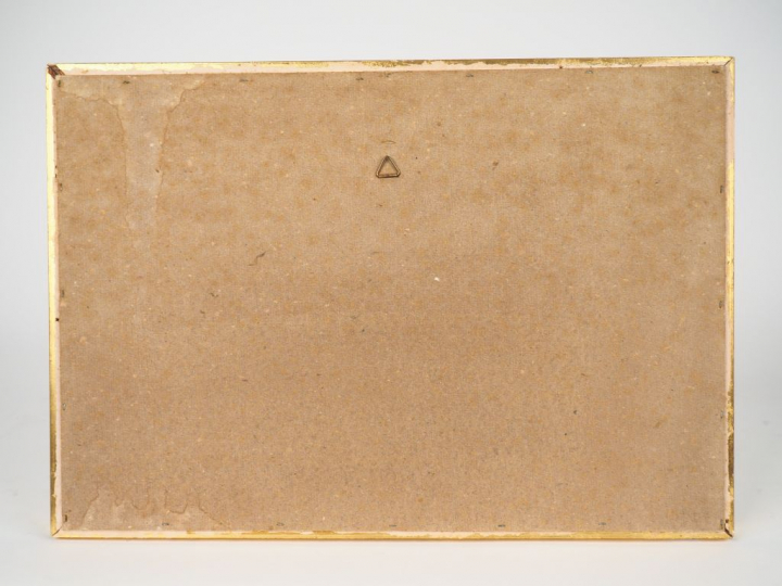 Blanche ODIN. "Bouquet de fleurs". Aquarelle, signée en bas à droite D