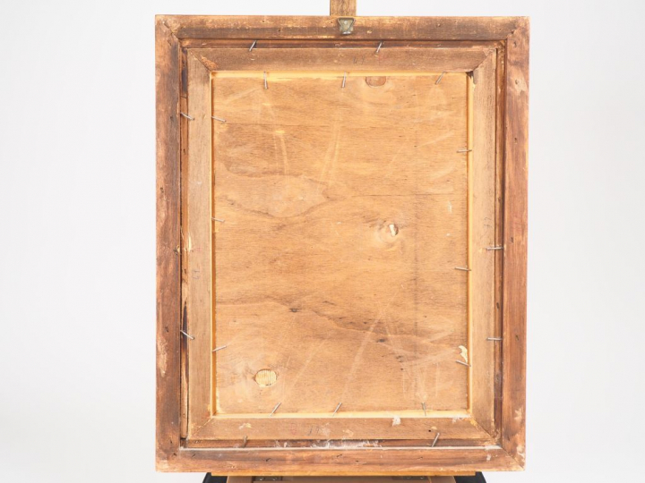 Giuseppe SOLENGHI. "Marayeuses". Huile sur toile, signée en bas à gauc