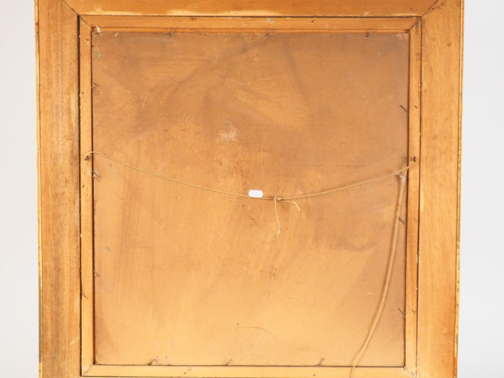 VINCIGUERRA. "Vue de port breton animé". Huile sur carton, signée en b