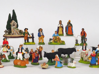Vente aux enchères 44 santons Carbonel.
