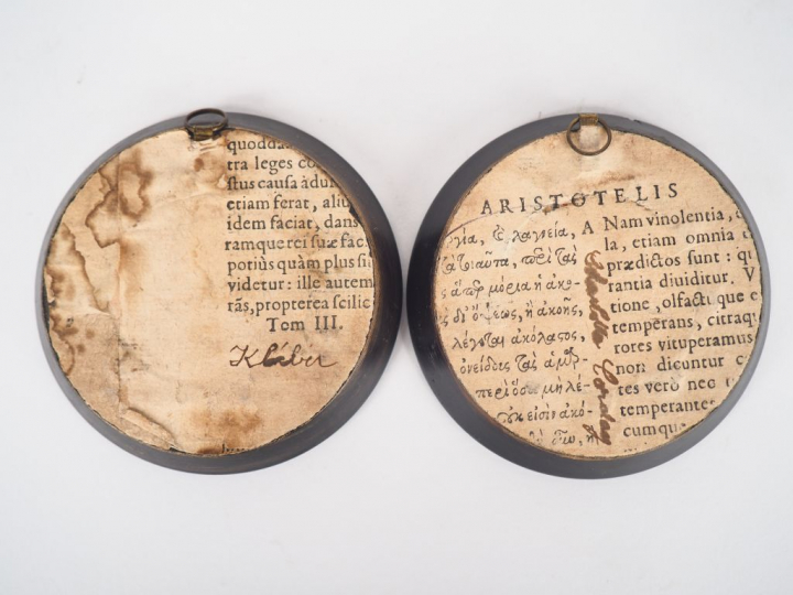 GUERIN. "portrait d'homme à la chevelure blonde". Miniature signée. Di