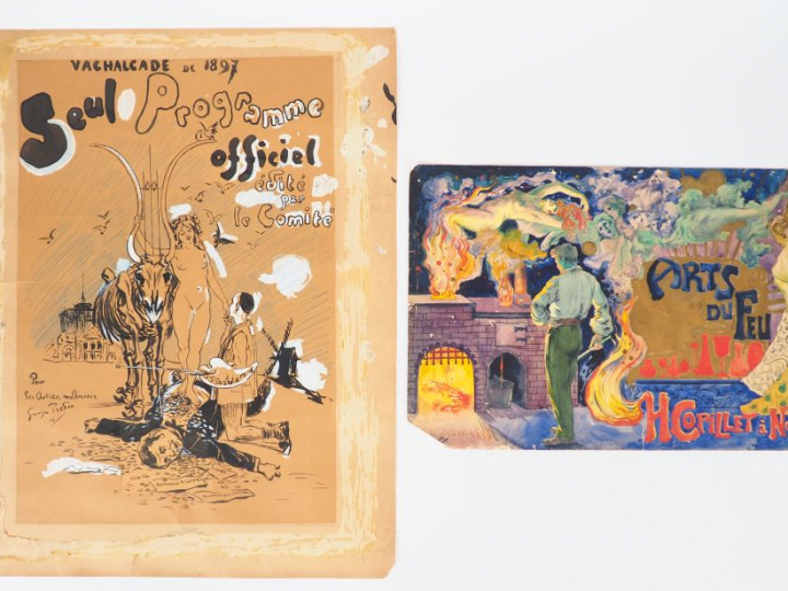 Suite de deux études pour la réalisation d'affiches pour des évènement