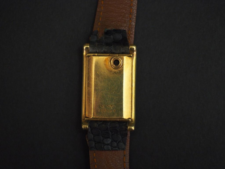 JAEGER LECOULTRE, Duo Plan Montre bracelet, boitier en or jaune.  Cadr