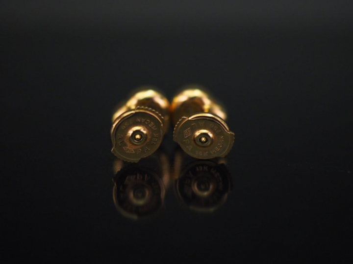	CHOPARD, Happy Diamond Paire de perces oreilles en or jaune en forme 