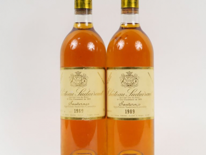 2 BOUTEILLES CHÂTEAU SUDUIRAUT 1er CC SAUTERNES - 1989 - BG