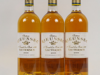 Vente aux enchères 3 BOUTEILLES CHÂTEAU RIEUSSEC 1er CC SAUTERNES - 2008