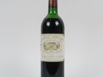 Vente aux enchères 1 BOUTEILLE CHÂTEAU MARGAUX 1er GCC MARGAUX - 1981 - MEP/ET
