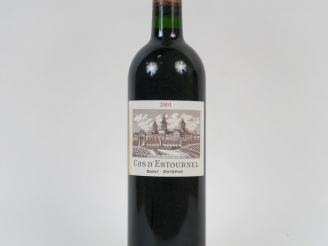 Vente aux enchères 1 BOUTEILLE CHÂTEAU COS D'ESTOURNEL GCC ST ESTEPHE - 2001