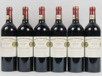 Vente aux enchères 6 BOUTEILLES CHÂTEAU CHEVAL 1er GCC ST EMILION - 2002
