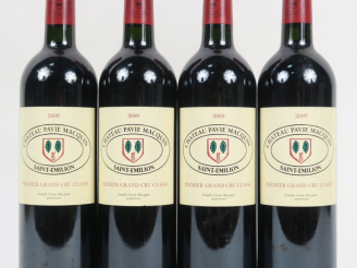Vente aux enchères 4 BOUTEILLES CHÂTEAU PAVIE MACQUIN GCC ST EMILION - 2009