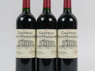 Vente aux enchères 3 BOUTEILLES CHÂTEAU HAUT MARBUZET ST ESTEPHE - 2012